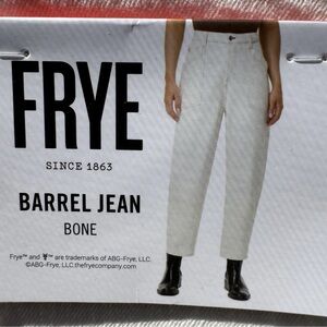 Frye Women's Barrel Jeans - Off-White